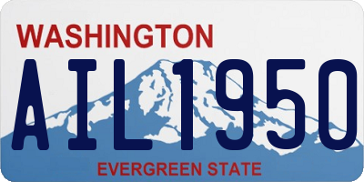 WA license plate AIL1950