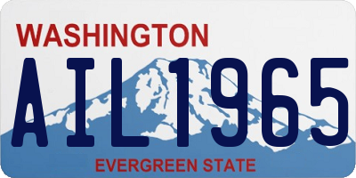 WA license plate AIL1965