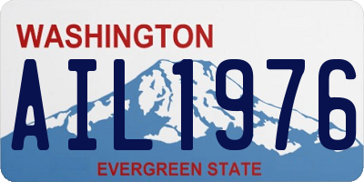 WA license plate AIL1976