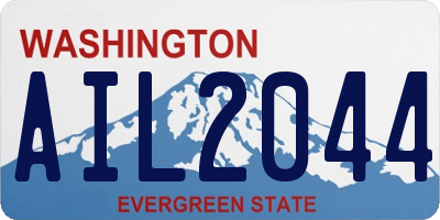 WA license plate AIL2044