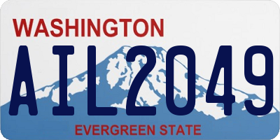 WA license plate AIL2049