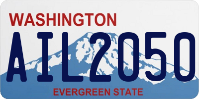 WA license plate AIL2050