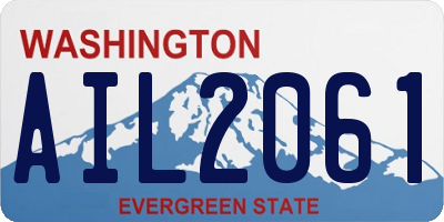 WA license plate AIL2061