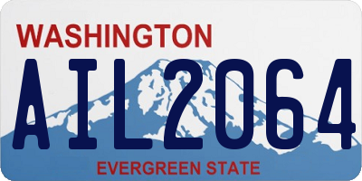 WA license plate AIL2064