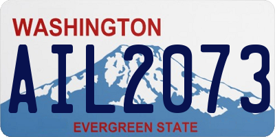 WA license plate AIL2073