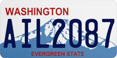 WA license plate AIL2087
