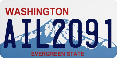 WA license plate AIL2091