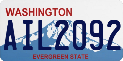 WA license plate AIL2092