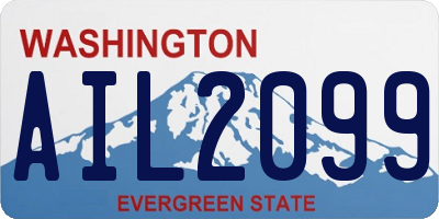 WA license plate AIL2099