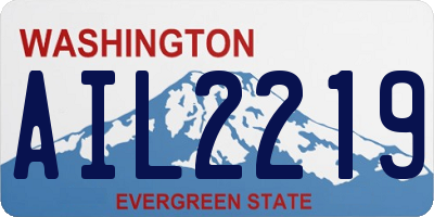 WA license plate AIL2219