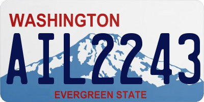 WA license plate AIL2243