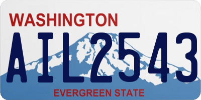 WA license plate AIL2543