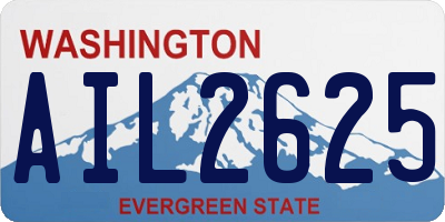 WA license plate AIL2625