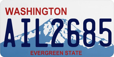 WA license plate AIL2685