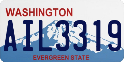 WA license plate AIL3319
