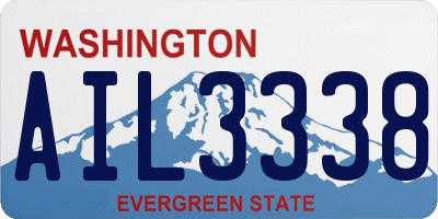 WA license plate AIL3338