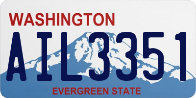 WA license plate AIL3351