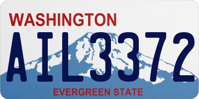 WA license plate AIL3372
