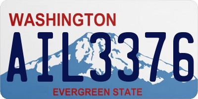 WA license plate AIL3376