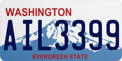 WA license plate AIL3399
