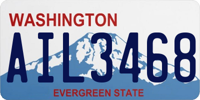 WA license plate AIL3468