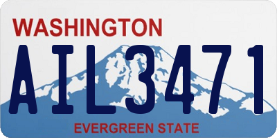 WA license plate AIL3471