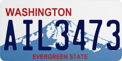 WA license plate AIL3473