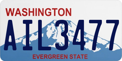 WA license plate AIL3477