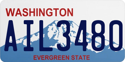 WA license plate AIL3480