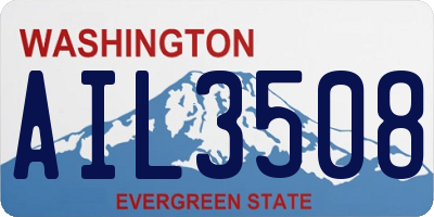 WA license plate AIL3508