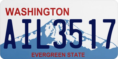 WA license plate AIL3517