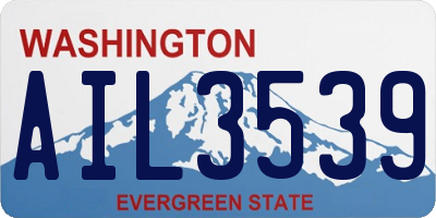WA license plate AIL3539
