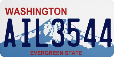 WA license plate AIL3544