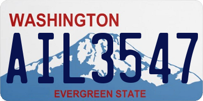 WA license plate AIL3547