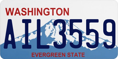 WA license plate AIL3559