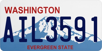 WA license plate AIL3591
