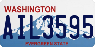 WA license plate AIL3595