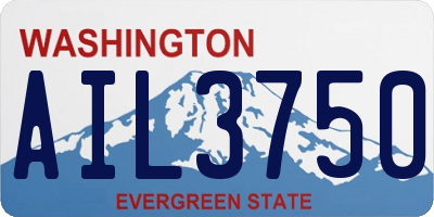 WA license plate AIL3750