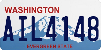 WA license plate AIL4148