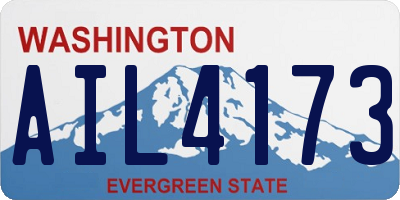 WA license plate AIL4173