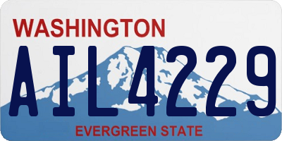 WA license plate AIL4229