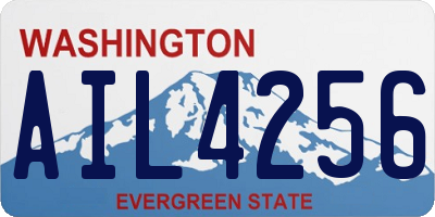 WA license plate AIL4256