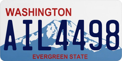 WA license plate AIL4498