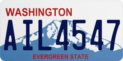 WA license plate AIL4547