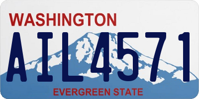 WA license plate AIL4571
