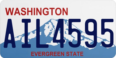 WA license plate AIL4595