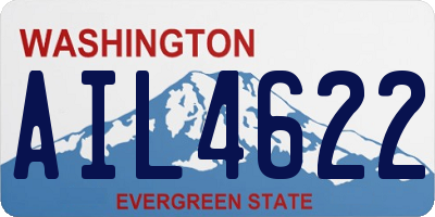 WA license plate AIL4622