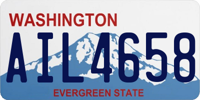 WA license plate AIL4658