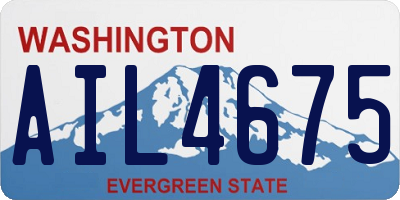 WA license plate AIL4675
