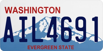 WA license plate AIL4691